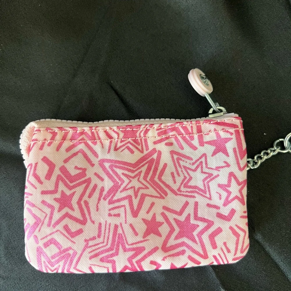 Kipling Pink Star Design Pouch - Picture 3 of 3